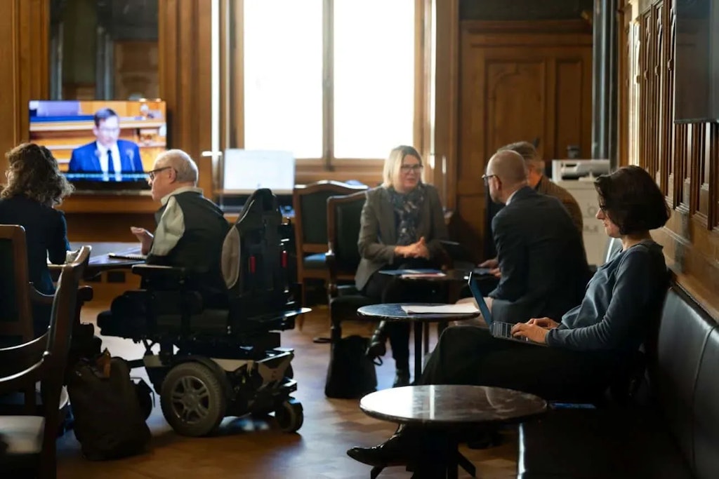 Vorzimmer des Nationalrats im Dezember 2025